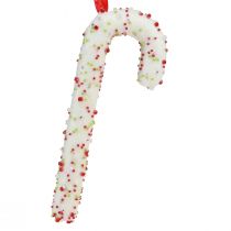 Prodotto Decorazione bastoncino di zucchero da appendere in bianco, colorato, H20cm, 6 pezzi