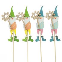 Prodotto Decorazione nana con fiore spina fiore legno 4×10,5 cm 12pz