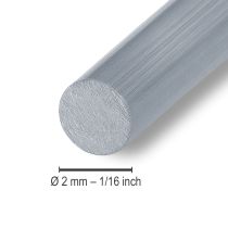 Prodotto Filo di alluminio 2mm filo per gioielli argento 118m 1kg