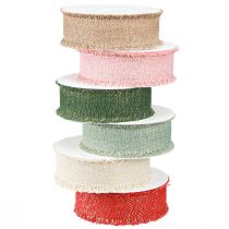 Prodotto Nastro decorativo con frange glitter colorato 40mm 15m