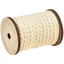 Prodotto Cordoncino decorativo in cordoncino di cotone crema Ø6mm 5m cad. 2pz