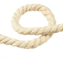 Prodotto Cordoncino decorativo in cordoncino di cotone crema Ø6mm 5m cad. 2pz