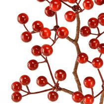 Prodotto Ramo di bacca decorazione artificiale di rami di bacche rosse L50cm 2 pezzi