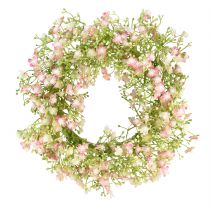 Prodotto Decorazione da parete ghirlanda di fiori artificiali ghirlanda per porta Ø30cm H6cm