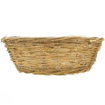 Prodotto Grande ciotola per fiori, cestino per piantare con viticci, Ø40cm H13cm, decorazione naturale, decorazione da tavola, pezzo unico