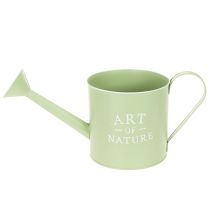 Prodotto Vaso da fiori, annaffiatoio decorativo, fioriera in zinco verde menta, Ø16,5 cm