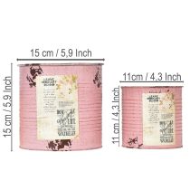 Prodotto Set di vasi da fiori per balcone e giardino, decorazione per fioriere, stile vintage, 15 cm, 3 pezzi