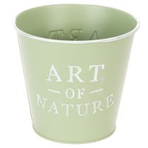 Prodotto Vaso da fiori in zinco, verde menta, Ø15cm, H13.5cm