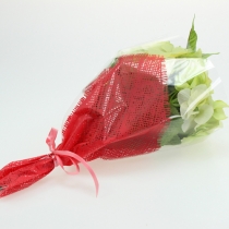 Prodotto Borsa per fiori iuta rossa L36cm L25cm - 12cm 50 pz