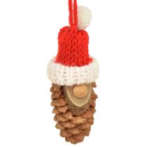 Prodotto Decorazione per albero di Natale gnomo cono gnomo rosso 9 cm 12 pezzi