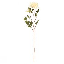 Prodotto Fiore artificiale crema di crisantemo con 2 fiori L70cm