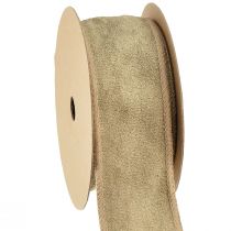 Prodotto Nastro in velluto nastro decorativo nastro per gioielli velluto marrone L50mm L8m