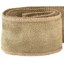 Prodotto Nastro in velluto nastro decorativo nastro per gioielli velluto marrone L50mm L8m