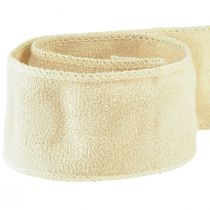 Prodotto Nastro decorativo nastro in velluto nastro decorativo nastro per gioielli beige L50mm L8m