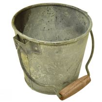 Prodotto Secchiello decorativo in metallo effetto ruggine vintage Ø15/17,5/22 cm, set da 3