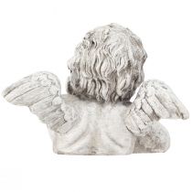 Prodotto Figura decorativa di angelo decorazione tomba in poliresina grigio bianco H6 cm 3 pezzi