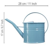 Prodotto Annaffiatoio decorativo in metallo blu, 28x13x17 cm, 1,25 l, per giardino e balcone.