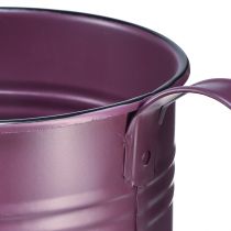 Prodotto Annaffiatoio decorativo fioriera in metallo viola Ø13,5 cm H12,5 cm