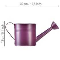 Prodotto Annaffiatoio decorativo, fioriera in metallo viola, Ø13,5 cm H12,5 cm