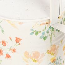 Prodotto Annaffiatoio decorativo vintage in metallo con motivo a rose, decorazione estiva per il giardino, annaffiatoio nostalgico, H31,5 cm