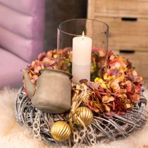 Prodotto Teiera vintage in metallo decorativo grigio 24×14×14 cm