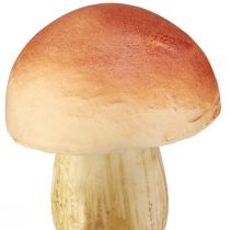 Prodotto Funghi decorativi su bastoncini piccoli e grandi marroni H10/11,5 cm 8 pezzi