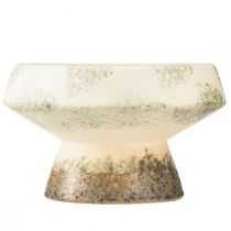 Prodotto Ciotola decorativa in ceramica con base crema grigio verde Ø17cm 10cm