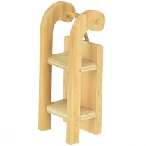 Prodotto Slitta in legno da appendere Verde menta bianco 9,5cm 6pz