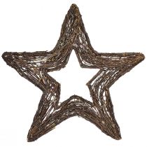 Prodotto Stelle decorative da appendere stelle di salice naturali 48 cm 2 pezzi