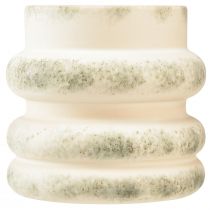 Prodotto Fioriera decorativa per composizioni secche crema grigio-verde 16×16 cm