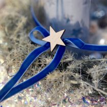 Prodotto Nastro decorativo Velluto nastro di velluto blu 10mm 20m