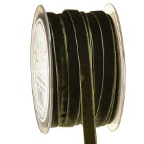 Prodotto Nastri decorativi in velluto verde scuro 10mm 20m