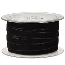 Prodotto Nastro di velluto nastro decorativo velluto nero 10mm 20m