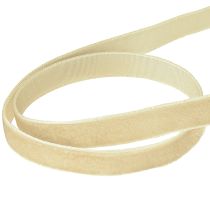 Prodotto Nastro decorativo in velluto, nastro regalo, velluto beige 10 mm 20 m