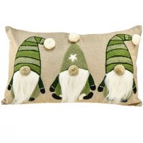 Prodotto Cuscino arredo con elfi cuscino arredo verde beige 50×30cm