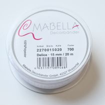 Prodotto Nastro decorativo festivo per abbellire regali e progetti artigianali, largo 1,5 cm, lungo 20 m