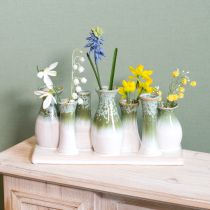 Prodotto Vasi decorativi in ceramica su vassoio, versatile decorazione per la casa, 26 cm