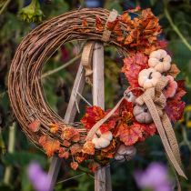 Prodotto Anello decorativo mini ghirlanda di vite naturale Ø15cm 6 pezzi decorazione fai da te