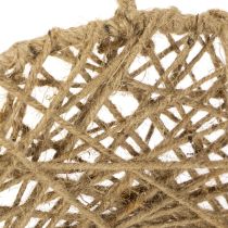 Prodotto Anelli decorativi in juta, stile naturale, decorazione da appendere, stile boho, Ø38cm, 2 pezzi, anelli in metallo, decorazione da parete, decorazione per finestre