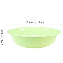 Prodotto Ciotola decorativa in metallo effetto smalto, verde lime, 25 cm