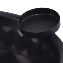 Prodotto Ciotola decorativa in metallo nero – Design Gugelhupf, 26 cm – Elegante portacandela per un ambiente accogliente