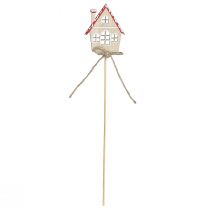 Prodotto Tappi decorativi Decorazioni natalizie casette in legno 4,5x5 cm 12 pz