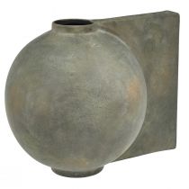 Prodotto Vaso decorativo in ceramica aspetto antico grigio bronzo 30×20×24 cm