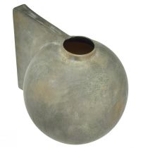 Prodotto Vaso decorativo in ceramica aspetto antico grigio bronzo 30×20×24 cm