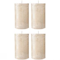 Prodotto Candele tinta unita platino 70x120mm 4 pz