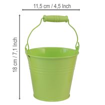 Prodotto Secchiello con manico, vaso di primule, metallo, colore pastello, 11,5×8,5 cm, 8 pezzi