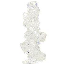 Prodotto Decorazioni natalizie a forma di ghiacciolo con glitter, decorazione invernale, 17,5 cm, 4 pezzi