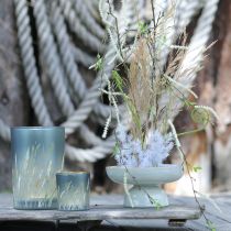 Prodotto Elegante lanterna decorativa con motivo erba per accenti accoglienti, 12,5 cm, 2 pezzi.