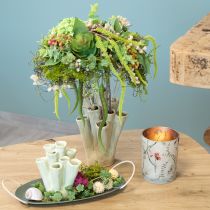 Prodotto Elegante portacandele con motivo floreale per un design armonioso della stanza, 12,5 cm, 2 pezzi