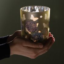 Prodotto Elegante portacandele con motivi floreali per decorare in modo accogliente la stanza, 12,5 cm, 2 pezzi.